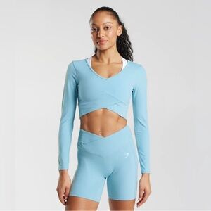 Gymshark Sky Blue Long Sleeve Set